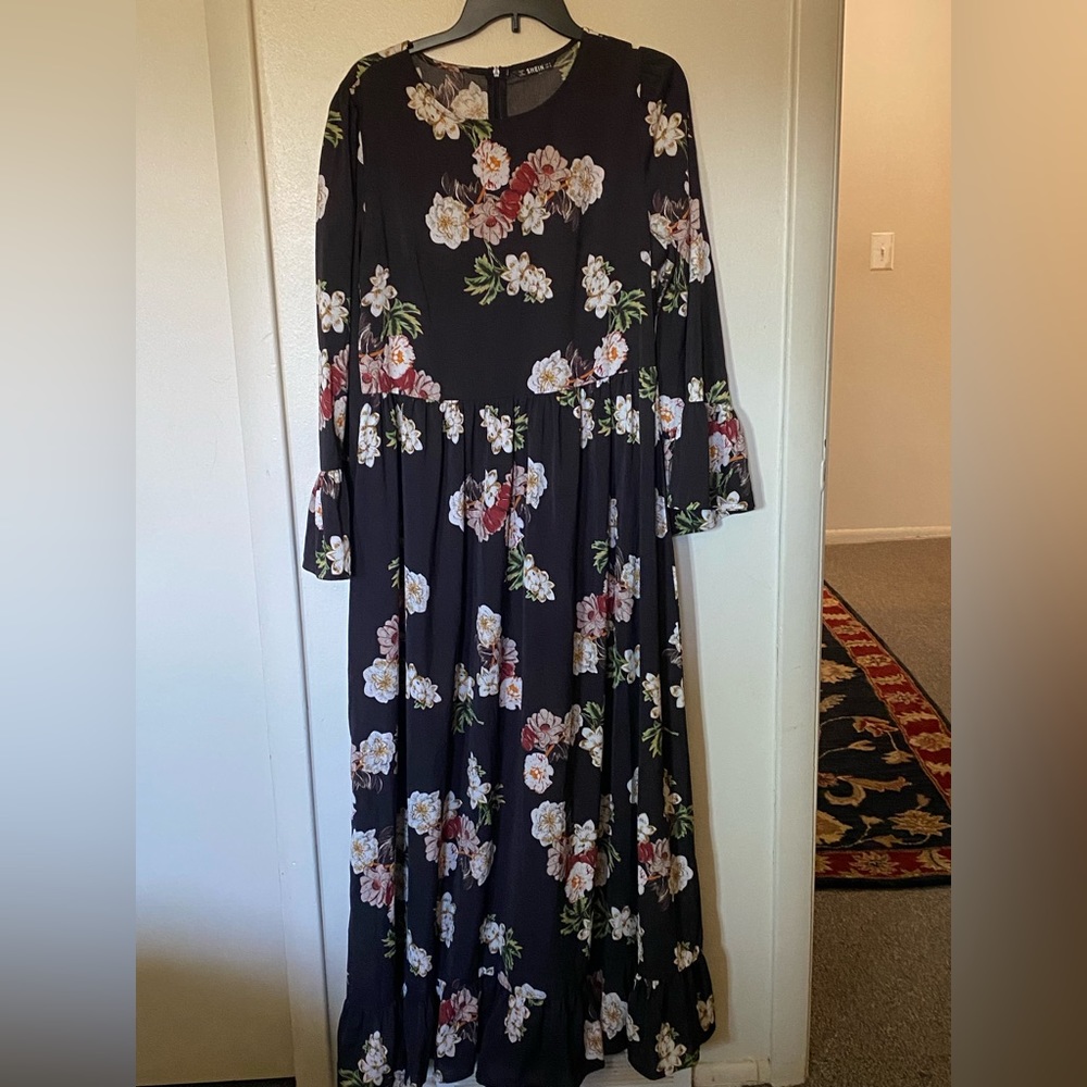 floral maxi dress